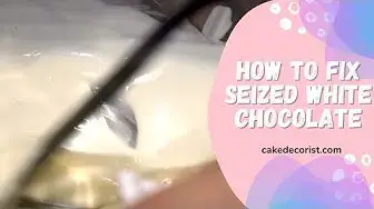 'Video thumbnail for How To Fix Seized White Chocolate'