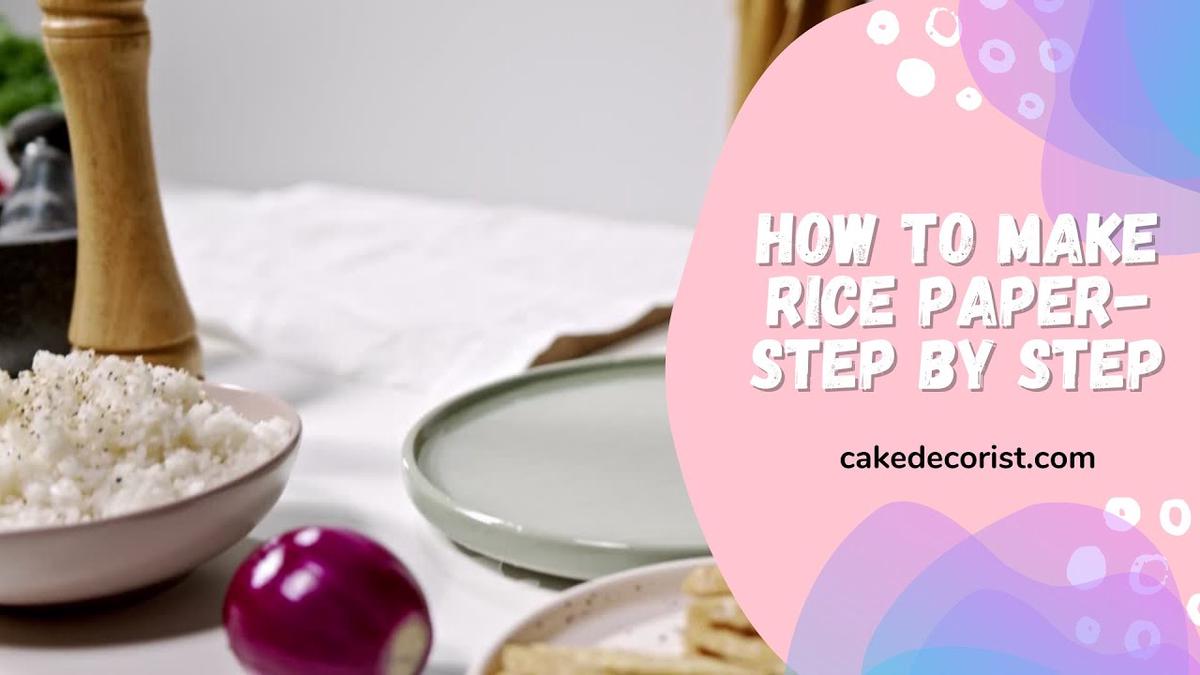 'Video thumbnail for How To Make Rice Paper  Step By Step'