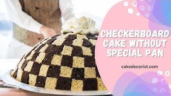 'Video thumbnail for Checkerboard Cake Without Special Pan'