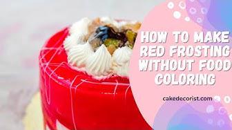 'Video thumbnail for How To Make Red Frosting Without Food Coloring'
