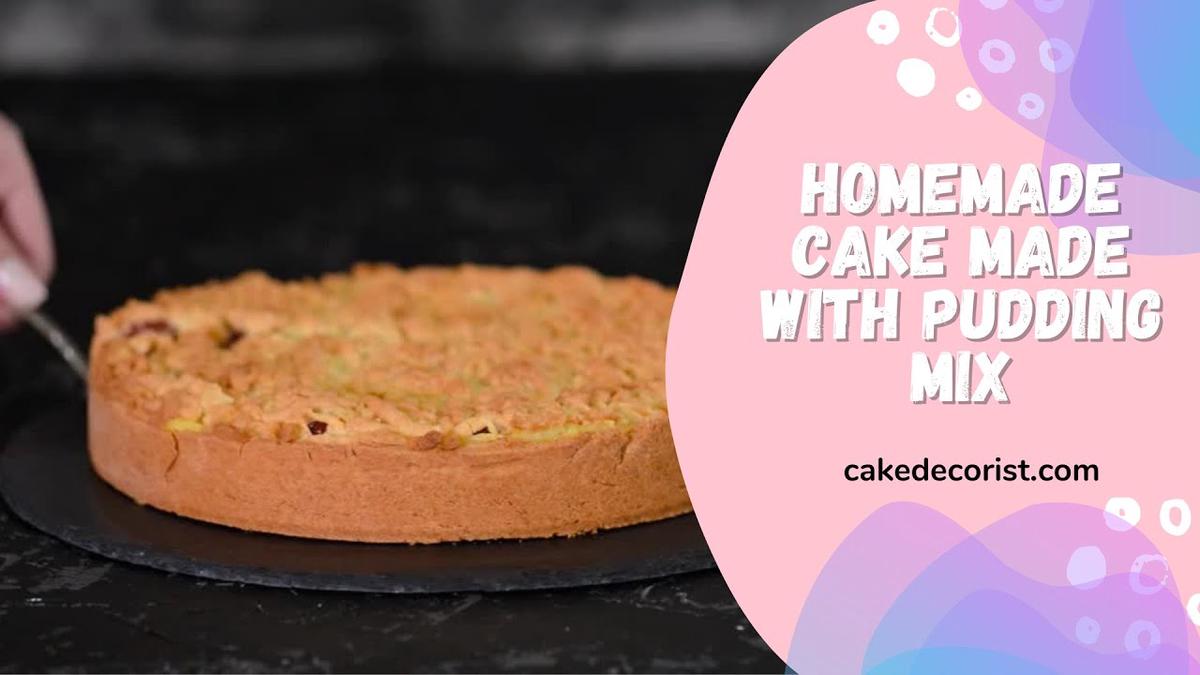 'Video thumbnail for Homemade Cake Made With Pudding Mix'