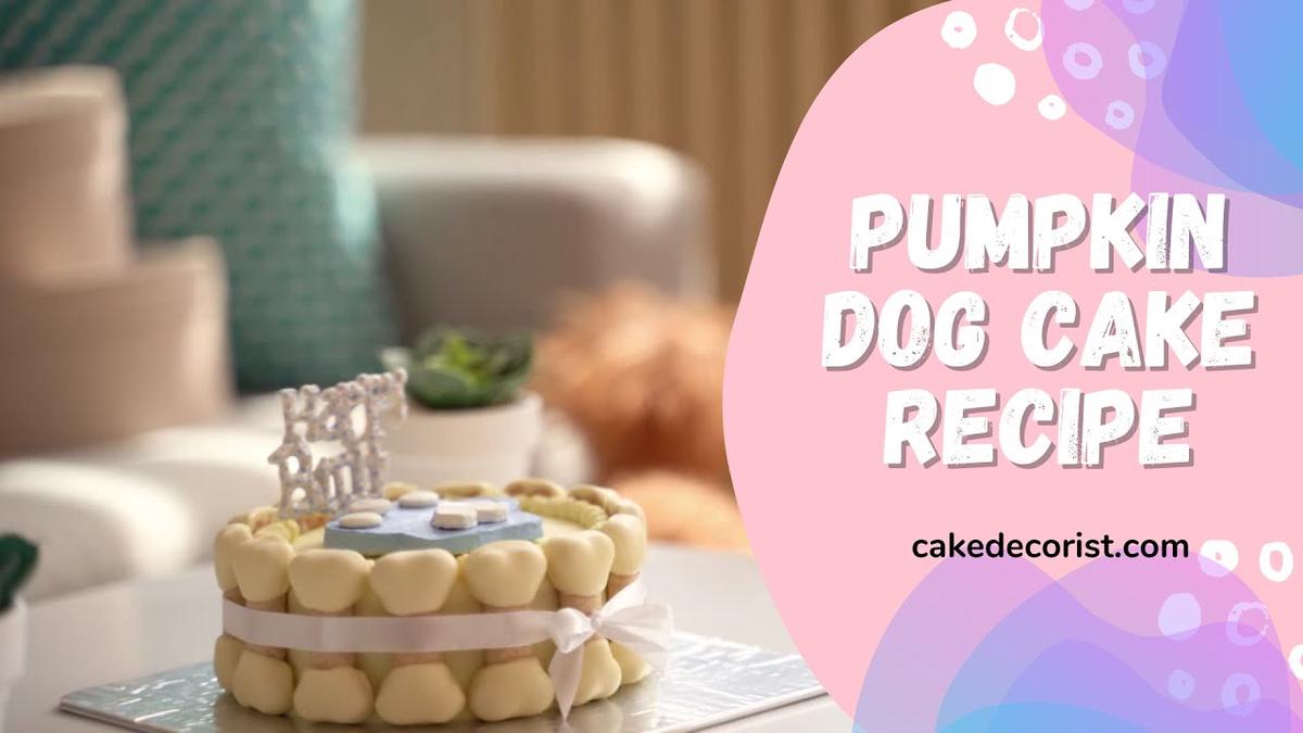 'Video thumbnail for Pumpkin Dog Cake Recipe'