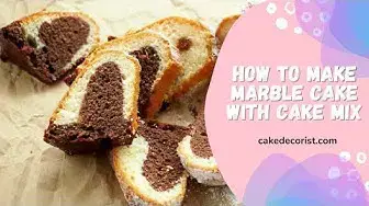 'Video thumbnail for How To Make Marble Cake With Cake Mix'