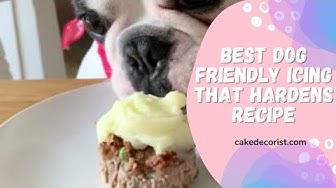 'Video thumbnail for Best Dog Friendly Icing That Hardens Recipe'