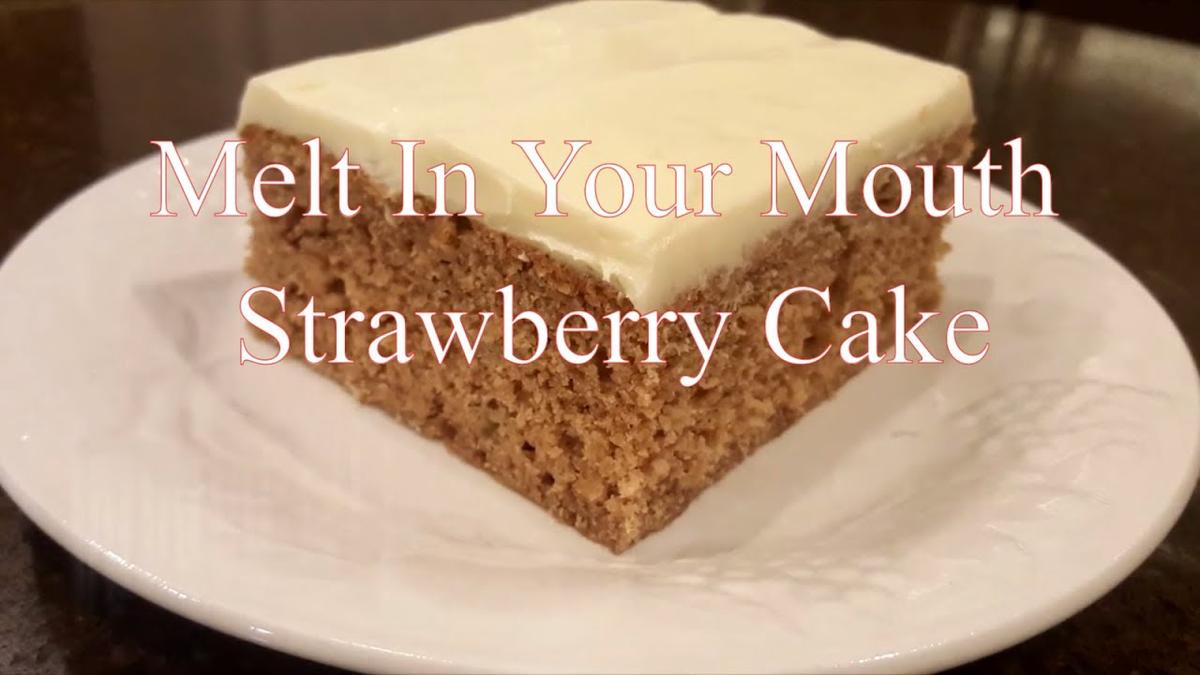 'Video thumbnail for Strawberry Banana Cake with Cream Cheese Frosting || Dining In With Danielle'