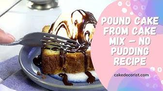 'Video thumbnail for Pound Cake From Cake Mix – No Pudding Recipe'