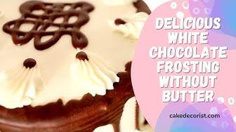 'Video thumbnail for Delicious White Chocolate Frosting Without Butter'
