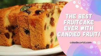 'Video thumbnail for The Best Fruitcake Ever With Candied Fruit!'
