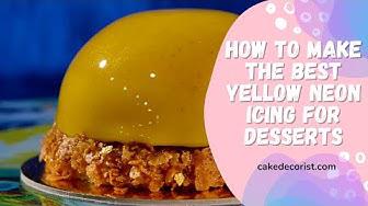 'Video thumbnail for How To Make the Best Yellow Neon Icing For Desserts'
