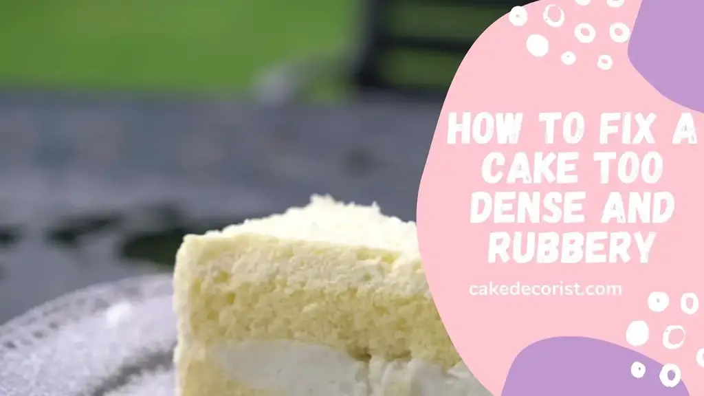 'Video thumbnail for How To Fix A Cake Too Dense And Rubbery'