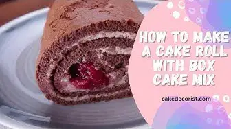 'Video thumbnail for How To Make A Cake Roll With Box Cake Mix'