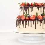Amazing Two Tiered Coconut-Strawberry Cake