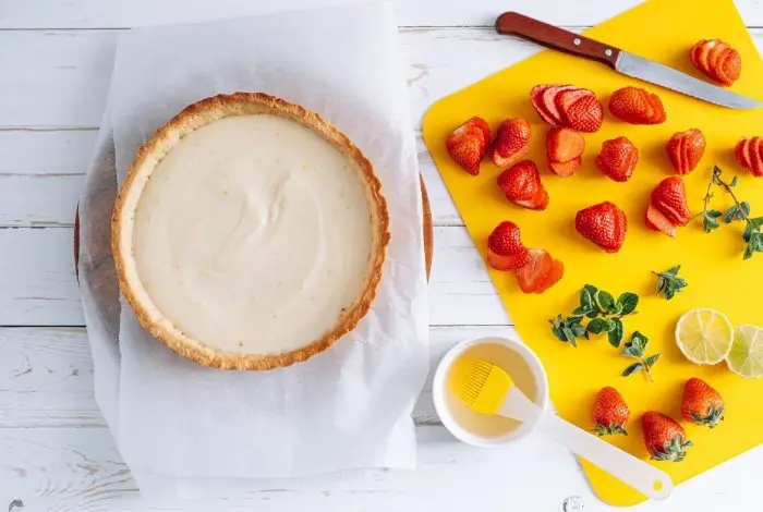 Crumb topping - Sensational Strawberry Rhubarb Pie