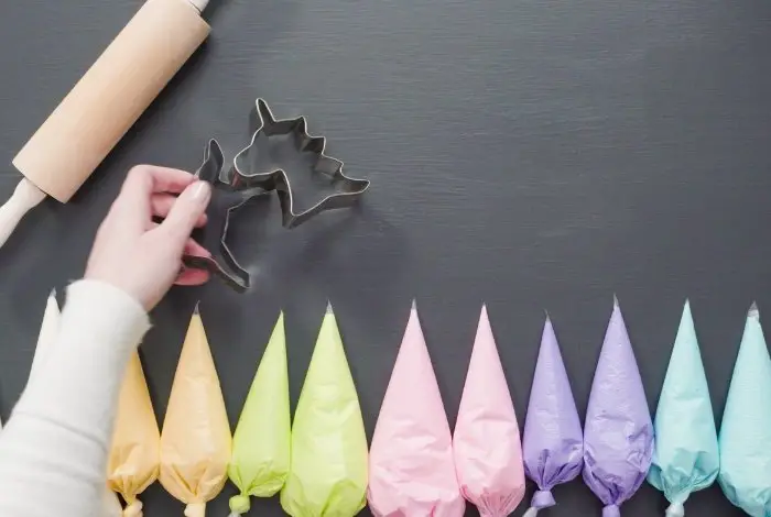 Piping Bags of Color for cookies