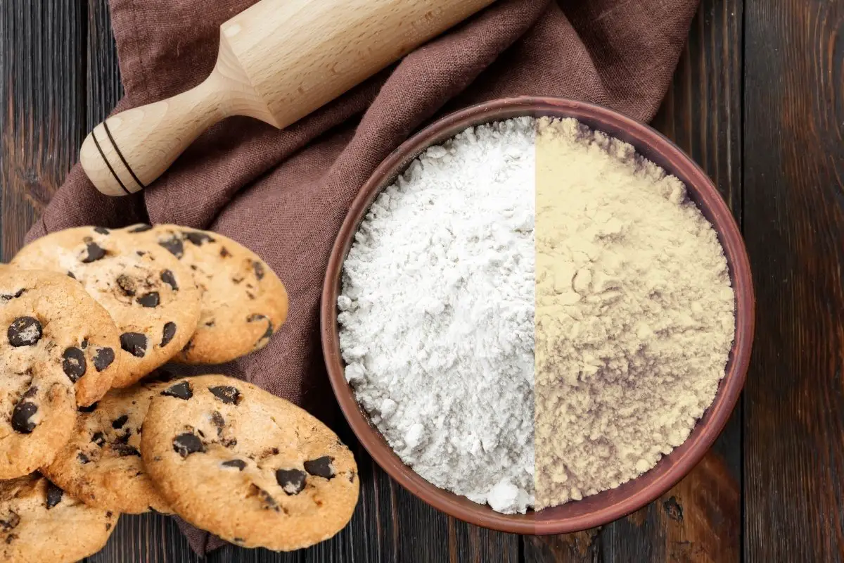 você pode usar farinha não branqueada para biscoitos