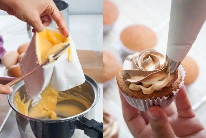 Spatula and Large Piping Bag Technique