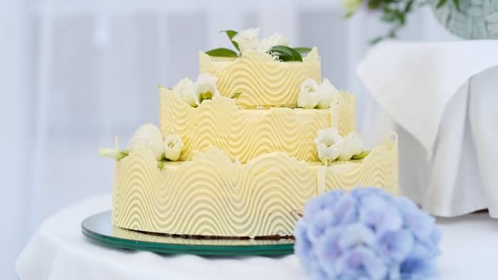 what to serve at a wedding with cake and ice cream