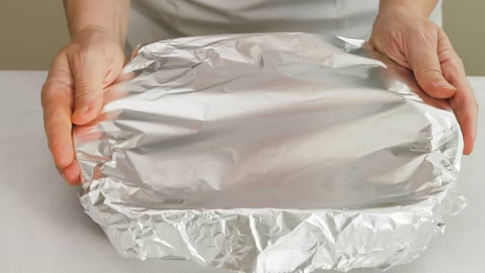 What is the correct way to use aluminum foil