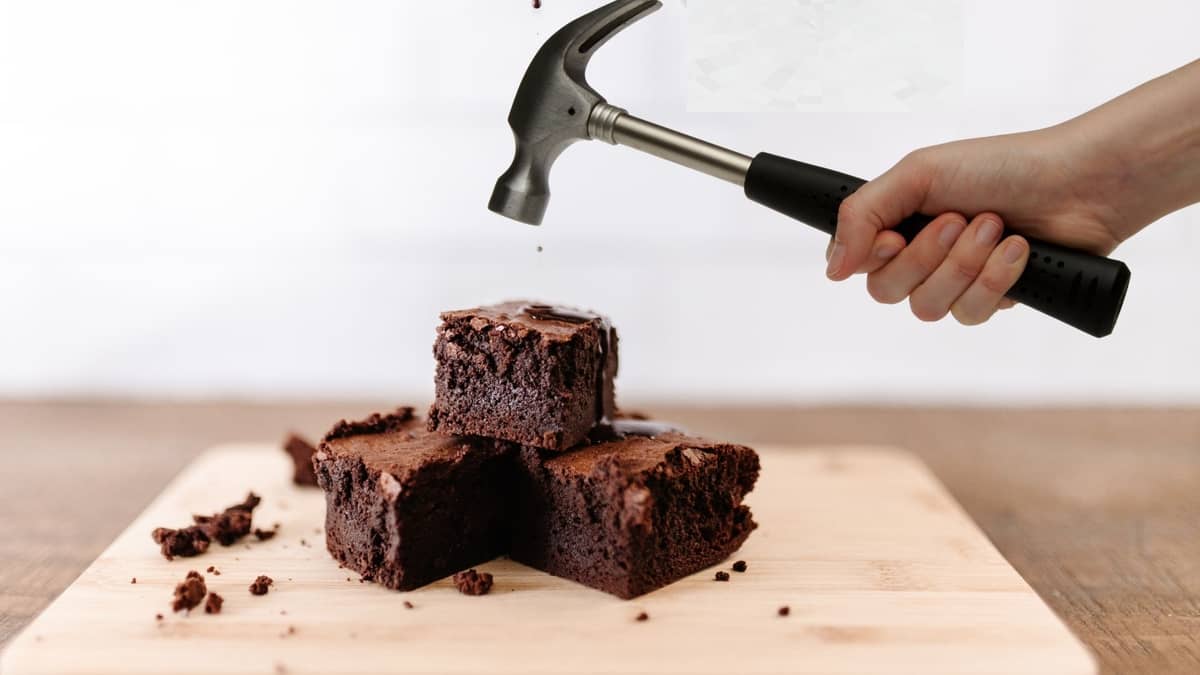 Wat te doen met mislukte brownies