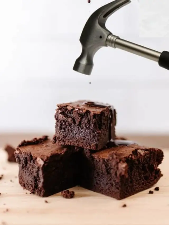 Coole Ideen, um überbackene Brownies zu retten