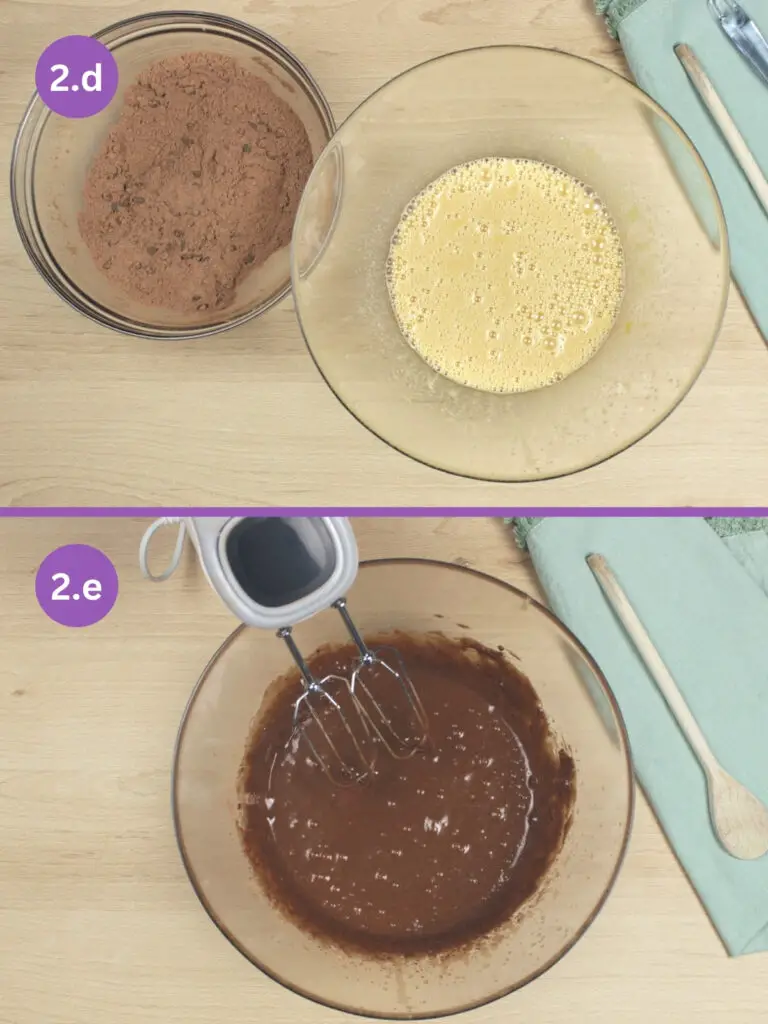 make the mocha cupcake batter